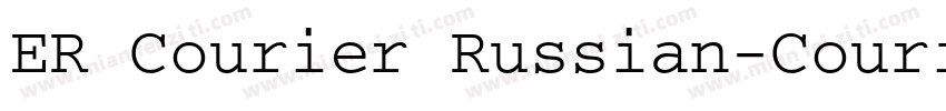 ER Courier Russian-Courier字体转换